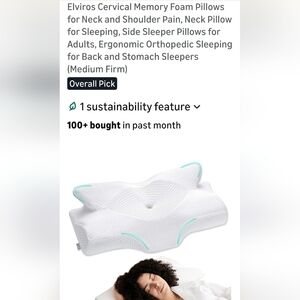White Memory Foam Pillow for Sleeping